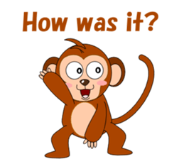 Conversation with monkeys sticker #5324538