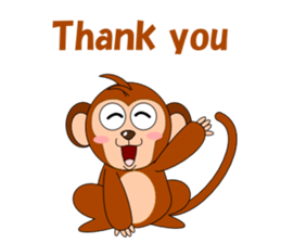 Conversation with monkeys sticker #5324539