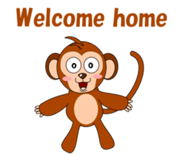 Conversation with monkeys sticker #5324540