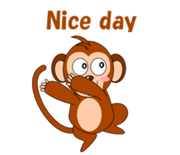 Conversation with monkeys sticker #5324541