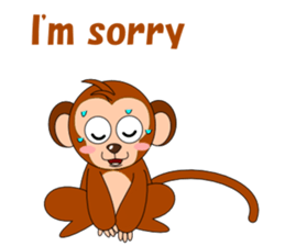 Conversation with monkeys sticker #5324543