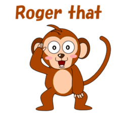 Conversation with monkeys sticker #5324544