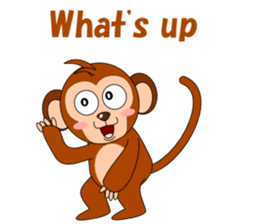 Conversation with monkeys sticker #5324545