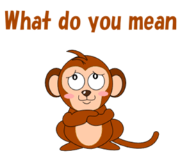Conversation with monkeys sticker #5324553