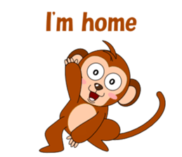 Conversation with monkeys sticker #5324555