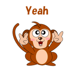 Conversation with monkeys sticker #5324557