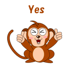 Conversation with monkeys sticker #5324558