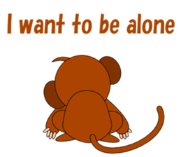 Conversation with monkeys sticker #5324561