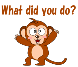 Conversation with monkeys sticker #5324564