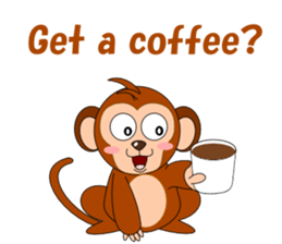 Conversation with monkeys sticker #5324566