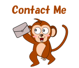 Conversation with monkeys sticker #5324567