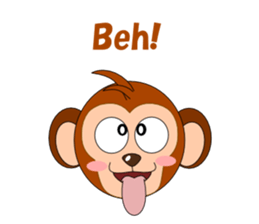 Conversation with monkeys sticker #5324569