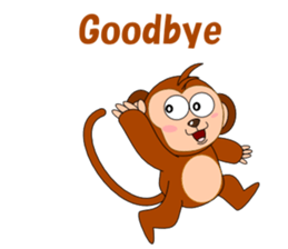 Conversation with monkeys sticker #5324571