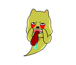 SMALL BROWN DOG life chapter sticker #5324843