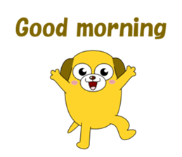 Conversation with funny dogs English sticker #5325413