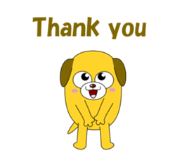 Conversation with funny dogs English sticker #5325414