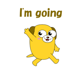 Conversation with funny dogs English sticker #5325417