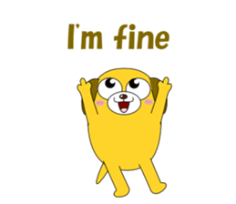 Conversation with funny dogs English sticker #5325418