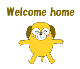 Conversation with funny dogs English sticker #5325419