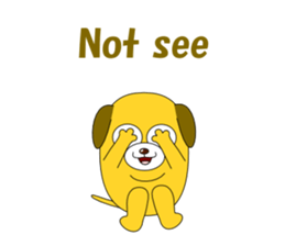 Conversation with funny dogs English sticker #5325421