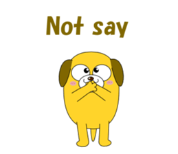 Conversation with funny dogs English sticker #5325422