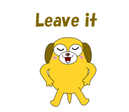 Conversation with funny dogs English sticker #5325424