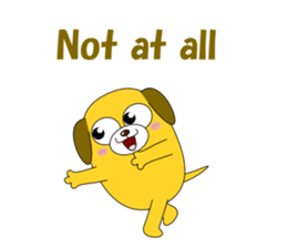 Conversation with funny dogs English sticker #5325425