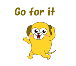 Conversation with funny dogs English sticker #5325429