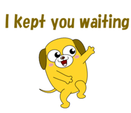 Conversation with funny dogs English sticker #5325430