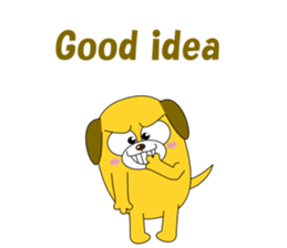 Conversation with funny dogs English sticker #5325432