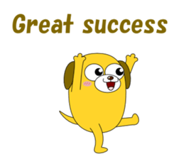 Conversation with funny dogs English sticker #5325433