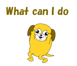 Conversation with funny dogs English sticker #5325436