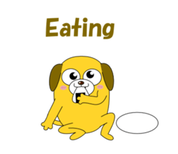 Conversation with funny dogs English sticker #5325437