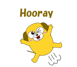 Conversation with funny dogs English sticker #5325439