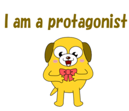 Conversation with funny dogs English sticker #5325441