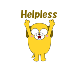 Conversation with funny dogs English sticker #5325444