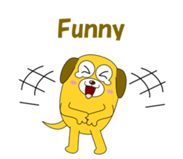 Conversation with funny dogs English sticker #5325446