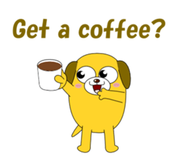 Conversation with funny dogs English sticker #5325447