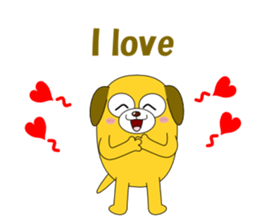 Conversation with funny dogs English sticker #5325449