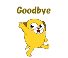 Conversation with funny dogs English sticker #5325451