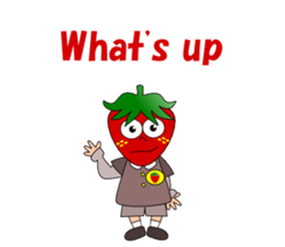 Conversation with strawberry English sticker #5325576