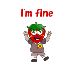 Conversation with strawberry English sticker #5325577