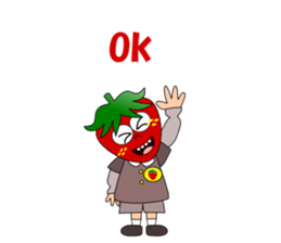 Conversation with strawberry English sticker #5325579