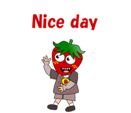 Conversation with strawberry English sticker #5325581