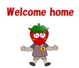 Conversation with strawberry English sticker #5325583