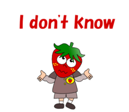 Conversation with strawberry English sticker #5325589