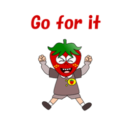 Conversation with strawberry English sticker #5325593