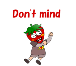 Conversation with strawberry English sticker #5325594