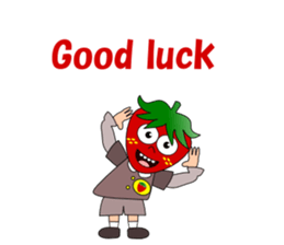 Conversation with strawberry English sticker #5325597