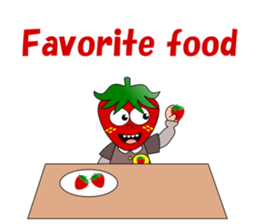 Conversation with strawberry English sticker #5325598